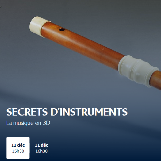 ACTU-Concert sur les instruments du Musée de la Musique reproduits en 3D